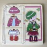 Houten puzzelplankje Knopjespuzzel : Nieuw. Aankleedpopje.