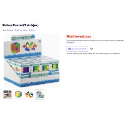 Kubus puzzel 7 delig.