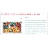 Djeco : Zoek puzzel circus 35 stukjes. Deksel heeft een plakbandje.