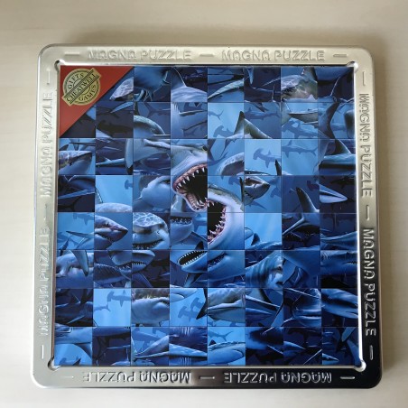 Magnetische 3D Magnapuzzel. Haaien.