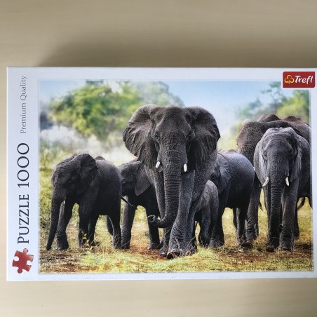 Afrikaanse olifanten. 1000 stukjes