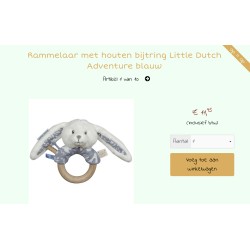 Little Dutch : Houten bijtring.