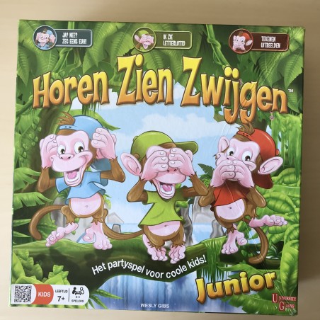 Horen zien zwijgen Junior.