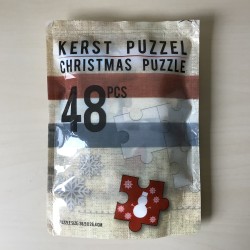 Kerstpuzzel, winterpuzzel : Nieuw. 48 stukjes.