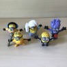 Minions : Minions, 5 stuks. 5 cm. hoog. McDonalds 2019