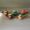 Minions : Minions, 5 stuks. 5 cm. hoog. Mcdonalds 2019.