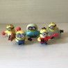 Minions : Minions, 5 stuks. 5 cm. hoog. Mcdonalds 2019